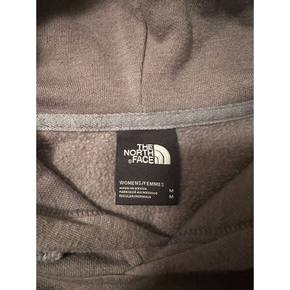 The North Face Hoodie Women's Size Medium Gray Drawstring Hood Kangaroo Pocket - Picture 3 of 3